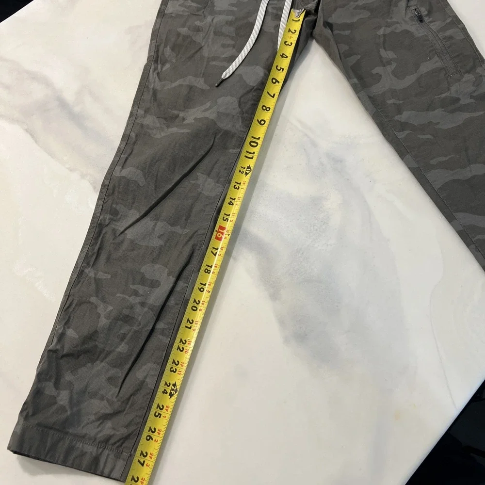 Vuori Ripstop Pants Womens X-Small Gray Green Camouflage Drawstring Hiking VW401 - Picture 8 of 8